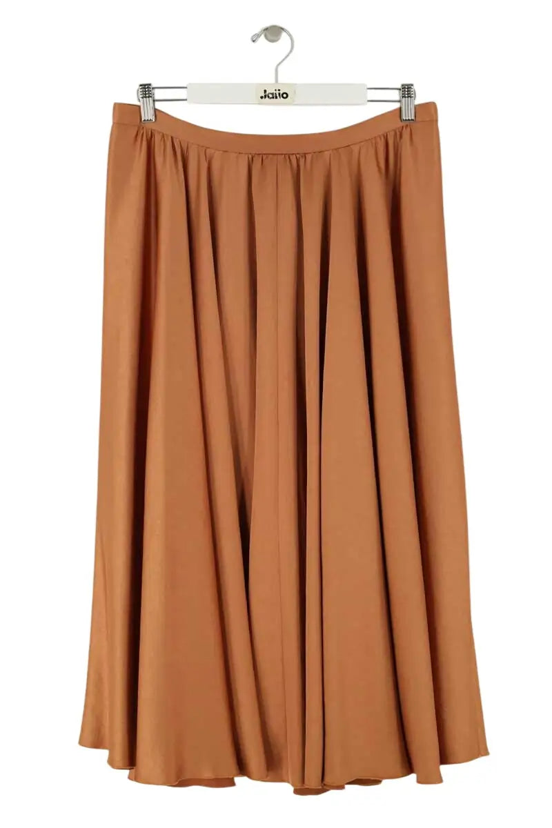 Jupe Tara Jarmon Doré en Synthétique, taille L - Seconde Main