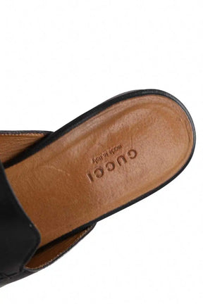 Mules Gucci Noir en Cuir