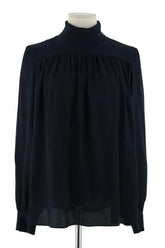 Blouse INDRESS Bleu en Soie, taille M - Seconde Main
