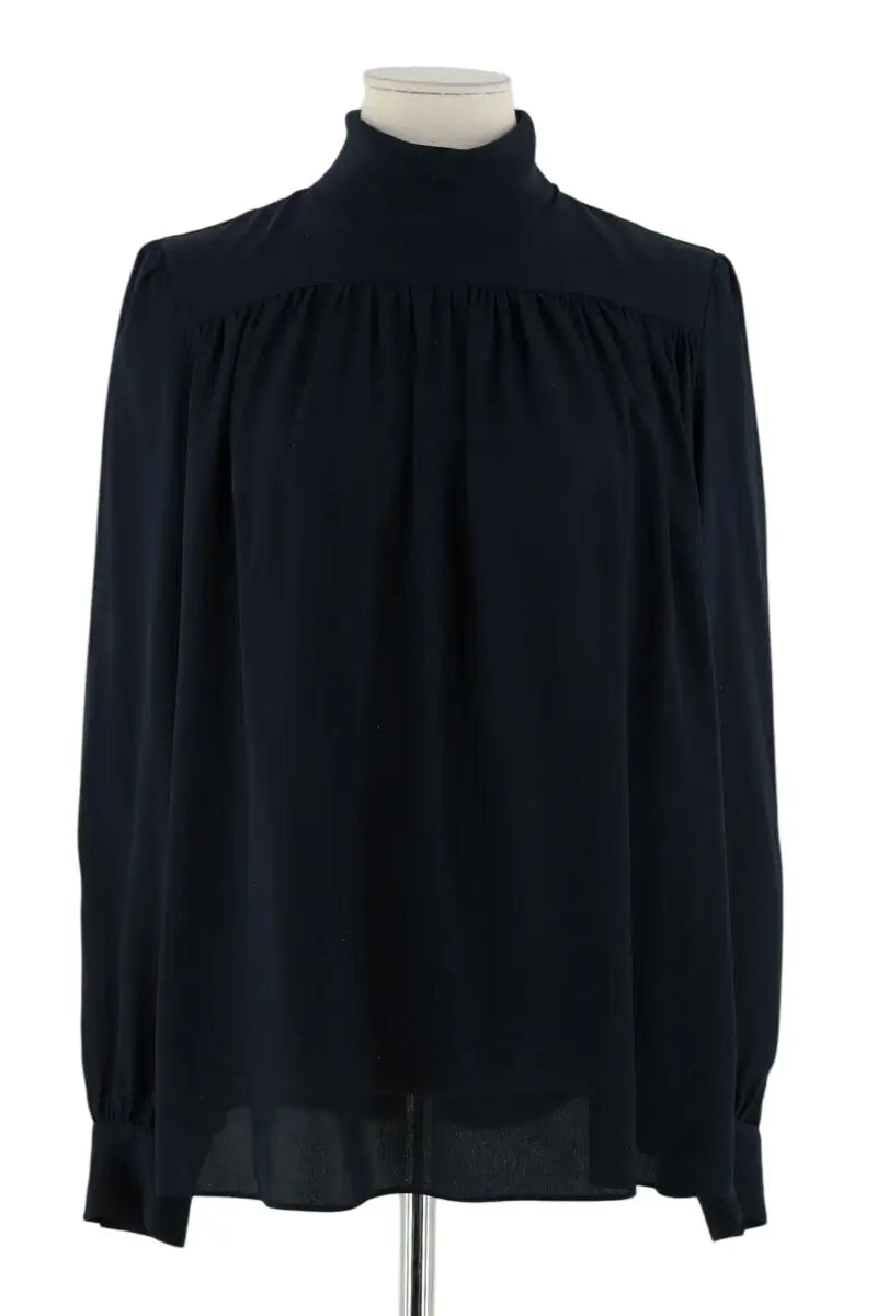 Blouse INDRESS Bleu en Soie, taille M - Seconde Main