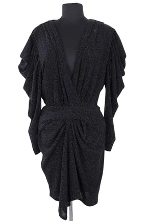Robe Iro Noir en Synthétique, taille S - Seconde Main