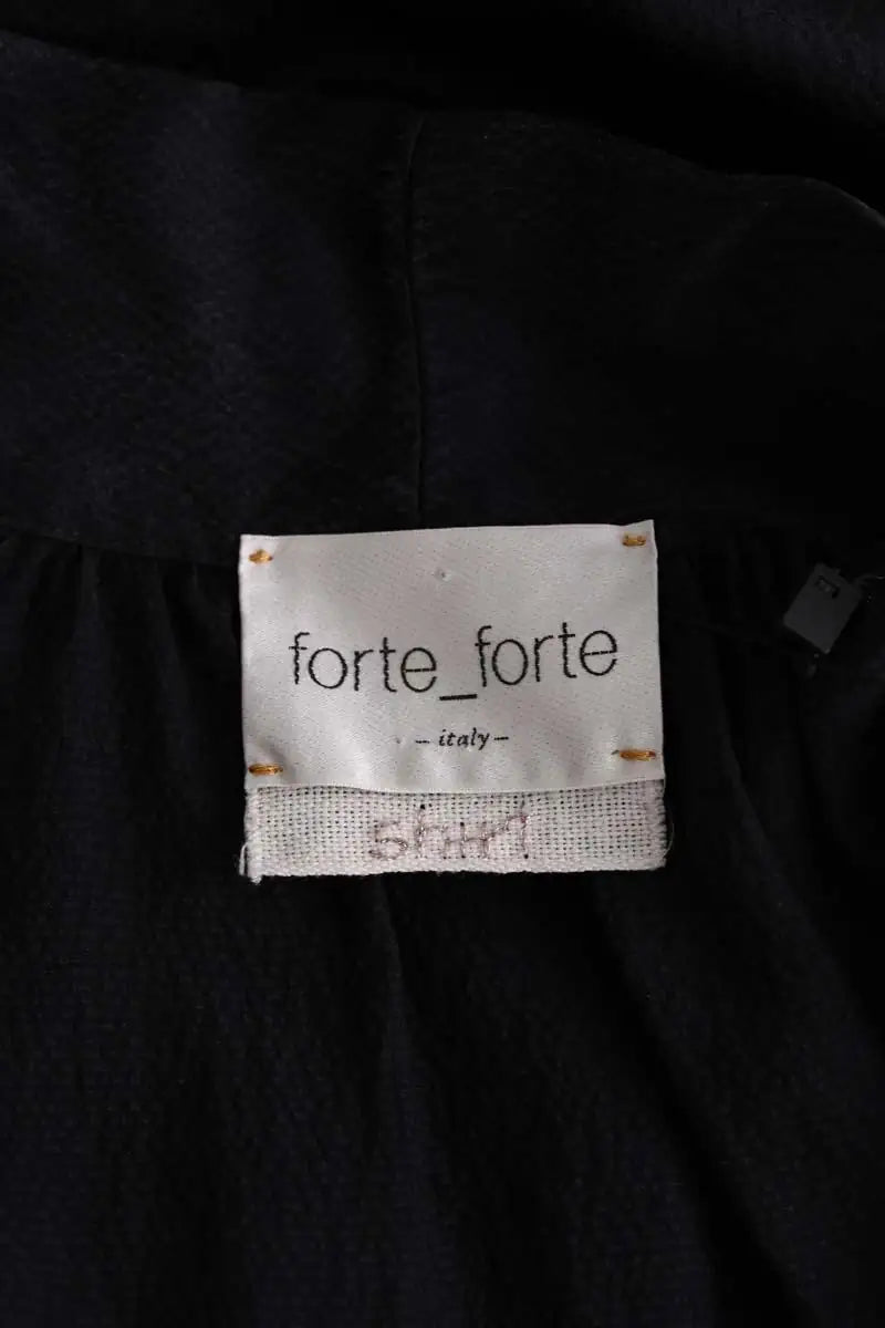 Blouse Forte_Forte Noir en Soie