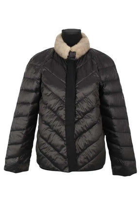 Doudoune Max & Moi Noir en Synthétique, taille L - Seconde Main