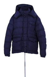 Doudoune Moncler Bleu en Synthétique, taille XXL - Seconde Main