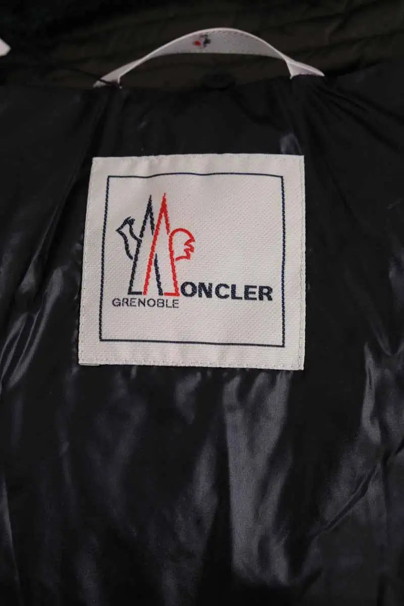 Doudoune Moncler Vert en Fourrure