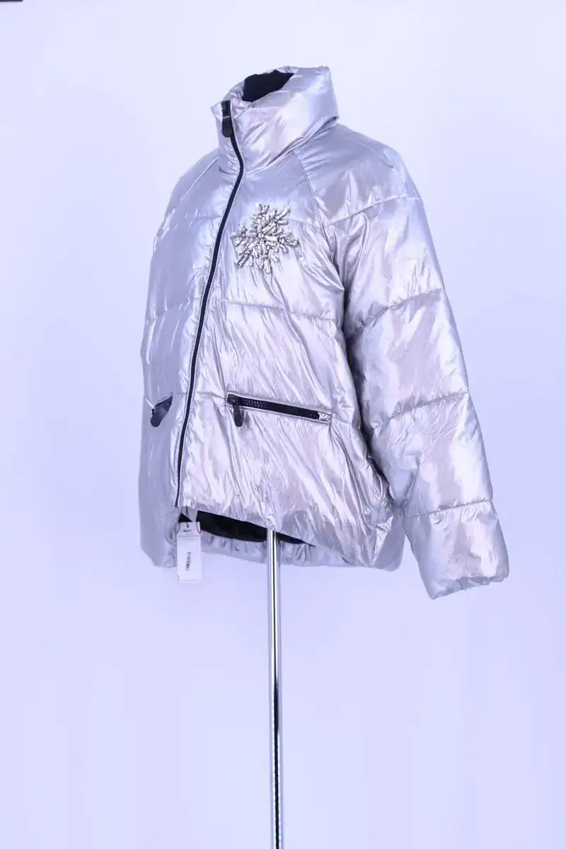 Doudoune Pinko Argent en Synthétique