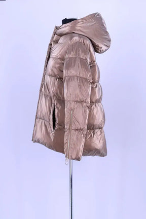 Doudoune Pinko Doré en Synthétique