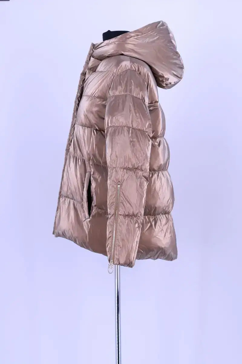 Doudoune Pinko Doré en Synthétique