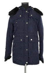 Doudoune Sandro Marine en Polyester, taille S - Seconde Main