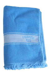 Drap de bain Hermès Bleu en  - Seconde Main