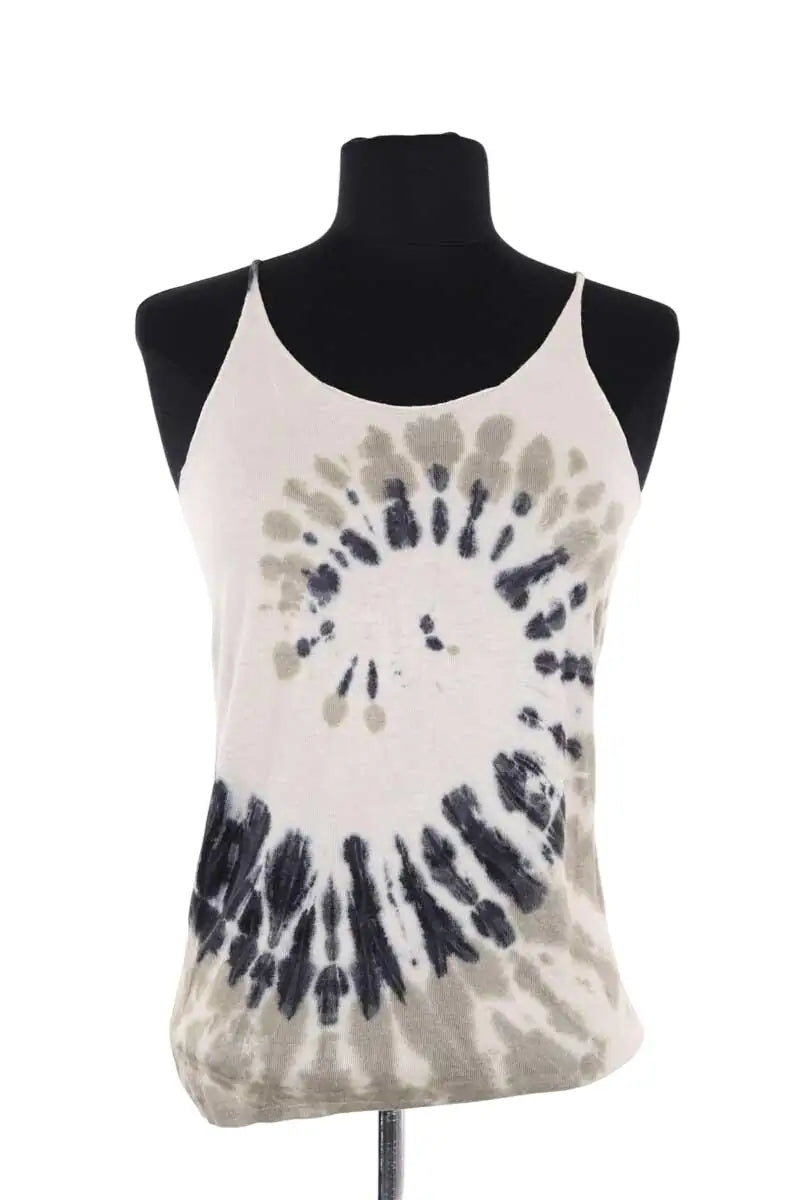 Top sans manche Kujten Ecru en Soie, taille S - Seconde Main