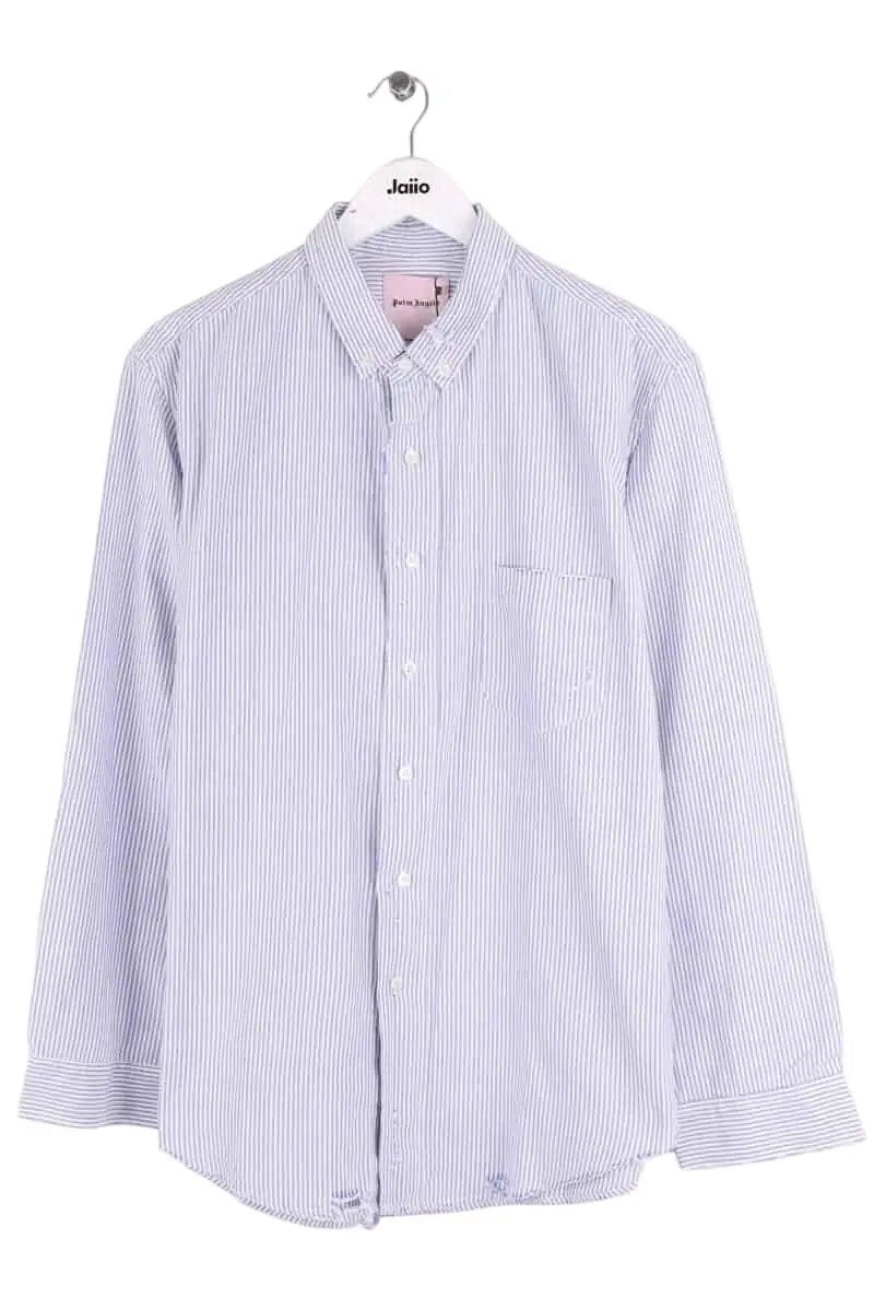 Chemise Palm Angels Bleu en Coton, taille L - Seconde Main