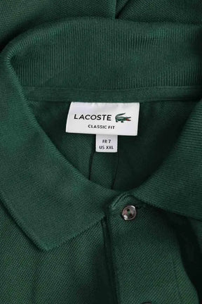 Polo Lacoste Vert en Coton