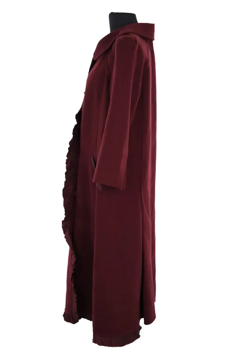 Manteau Nina Ricci Bordeaux en Laine