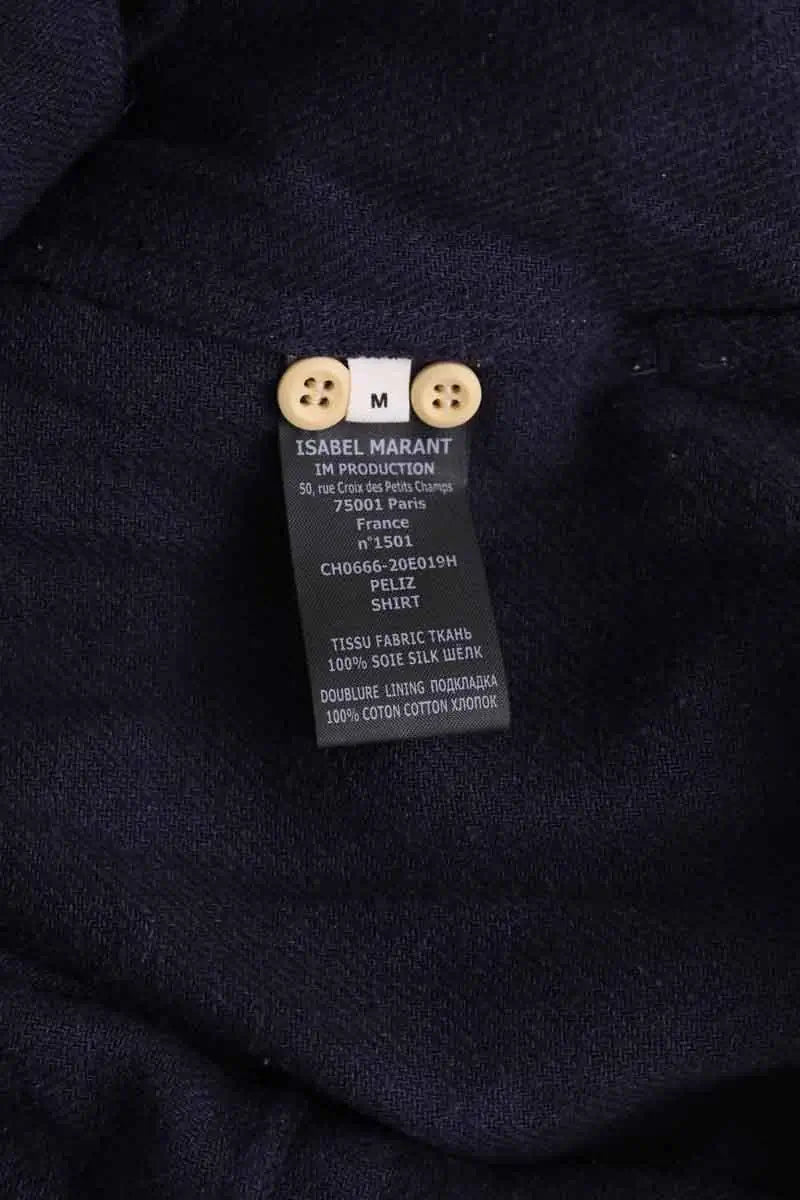 Chemise Isabel Marant Marine en Soie