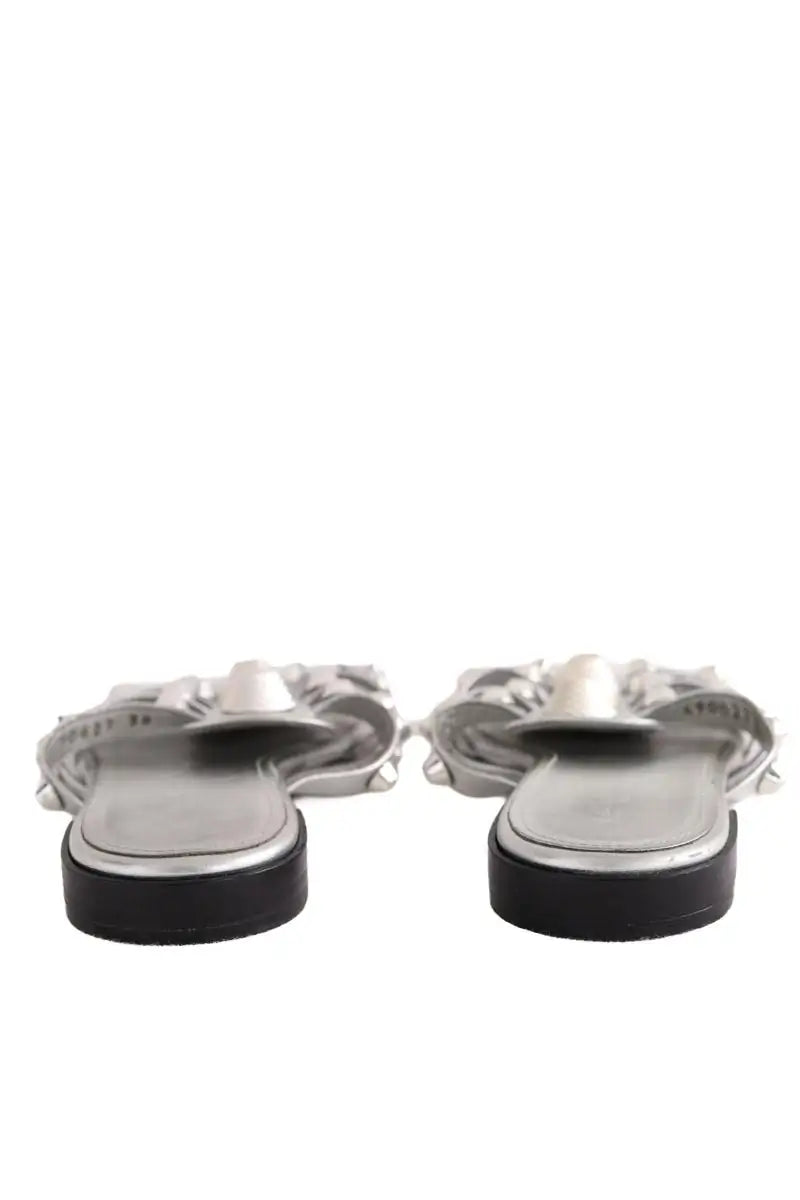 Sandales Balenciaga Argent en Cuir