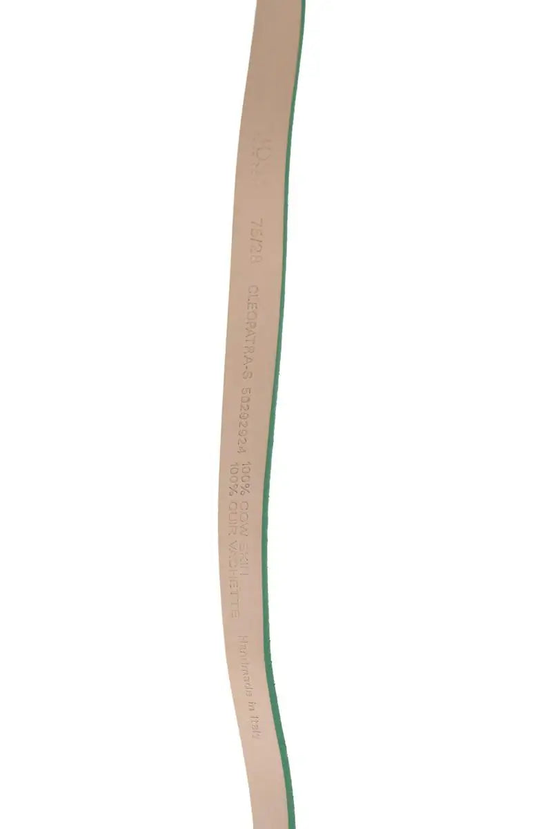 Ceinture Hugo Boss Vert en Daim