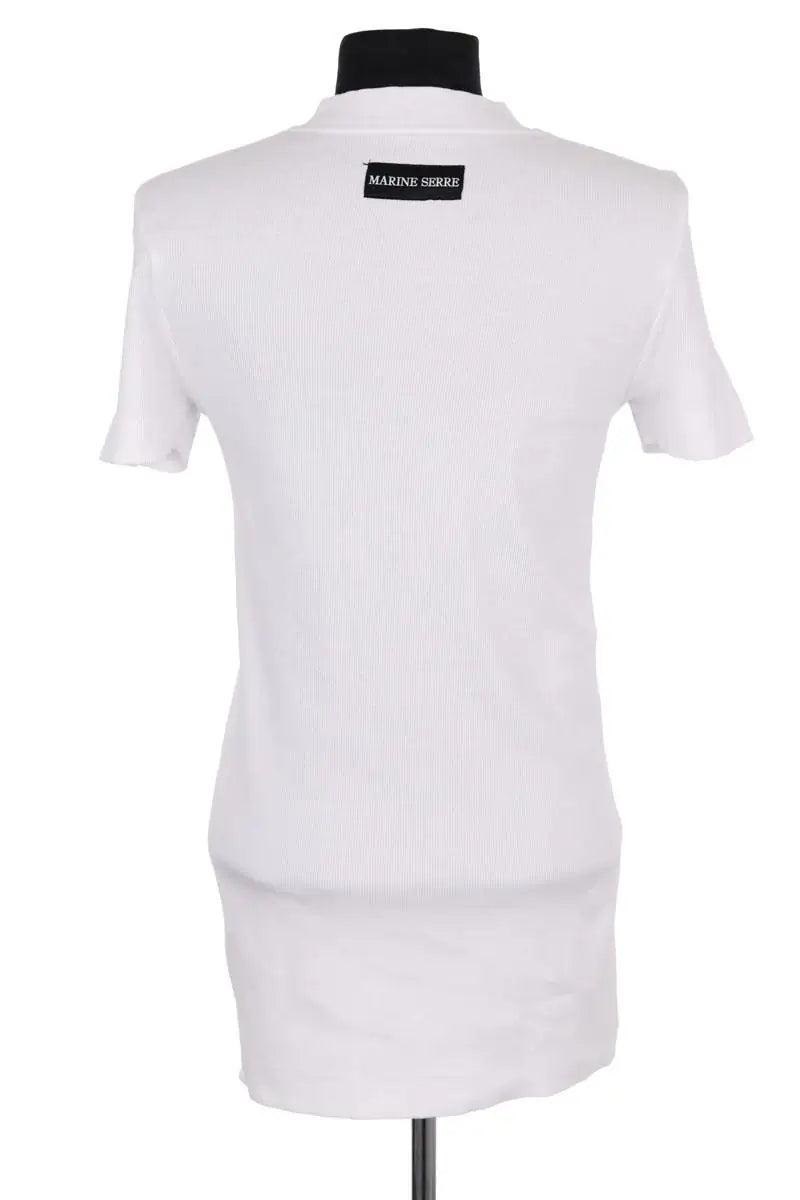 Top Marine Serre Blanc en Coton