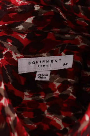 Chemise Equipment Rouge en Synthétique