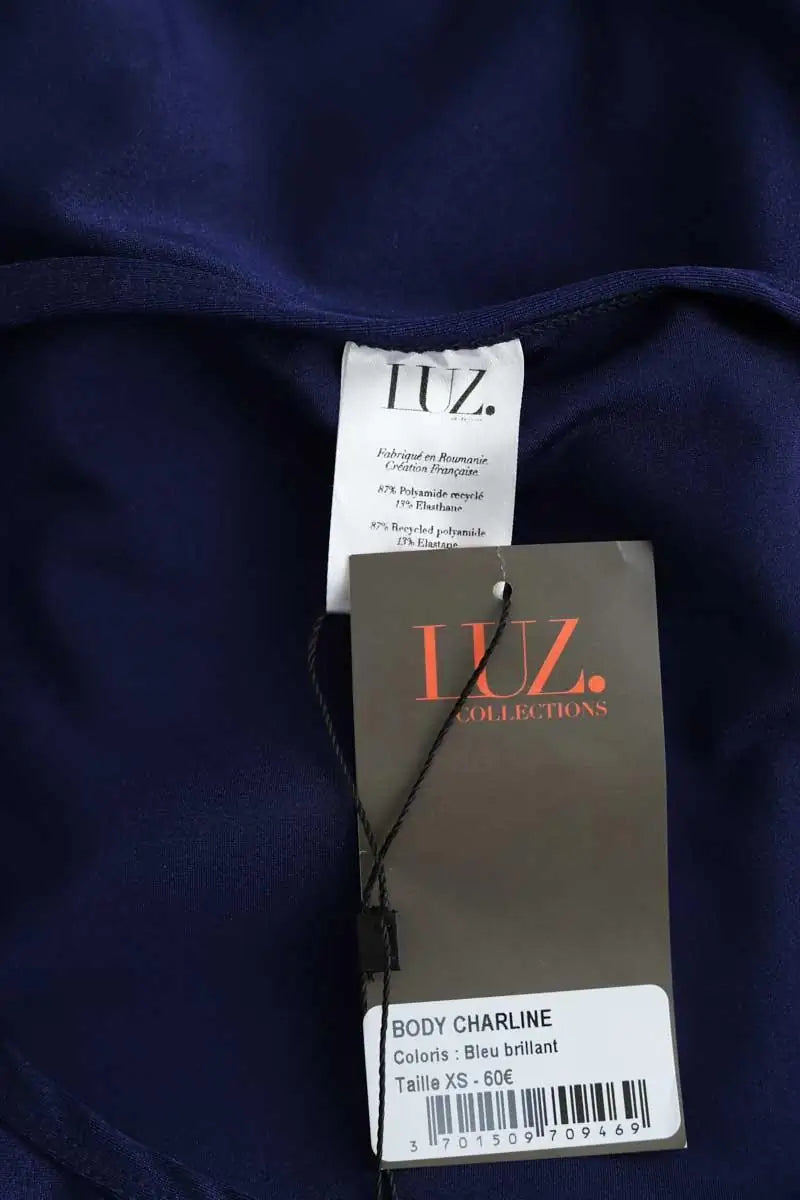 Body Luz Charline Bleu en Polyamide