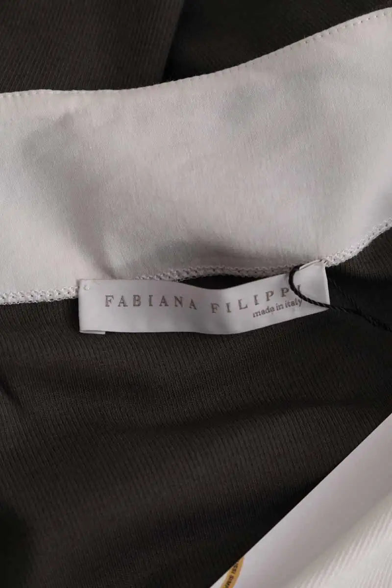 Pull Fabiana Filippi Kaki en Coton