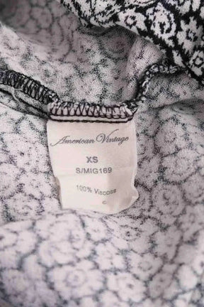 Pantalon large American Vintage Blanc en Viscose