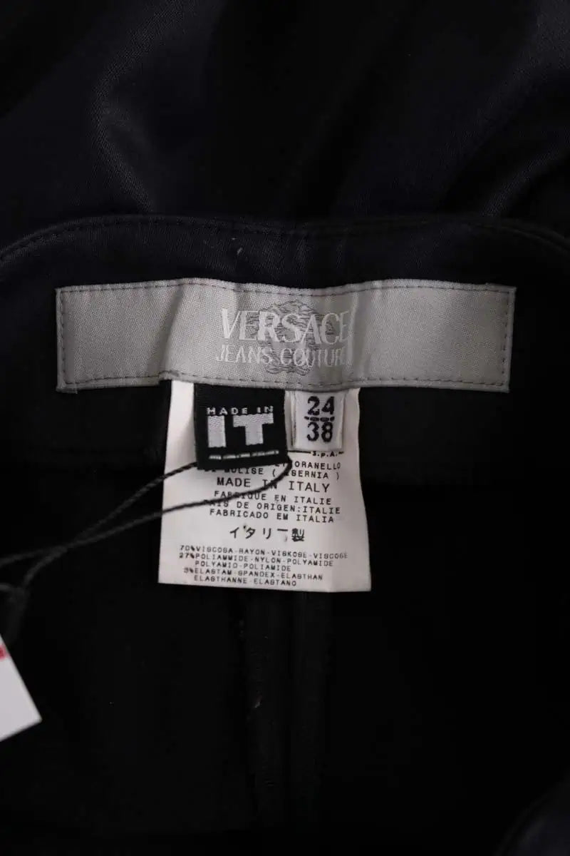 Pantalon Versace Noir en Viscose