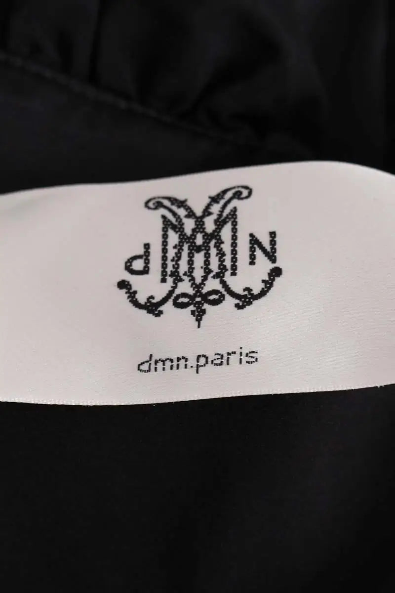 Top sans manche DMN Noir en Soie