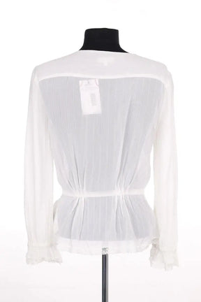 Blouse Claudie Pierlot Blanc en Viscose