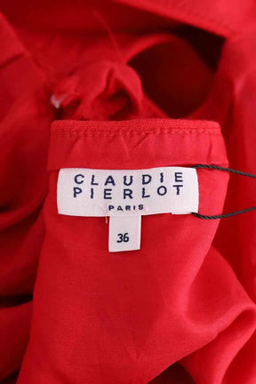 Robe Claudie Pierlot Rouge en Synthétique