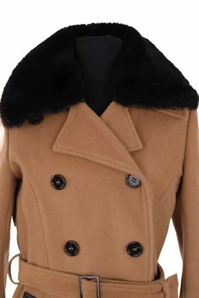 Manteau The Kooples Beige en Laine