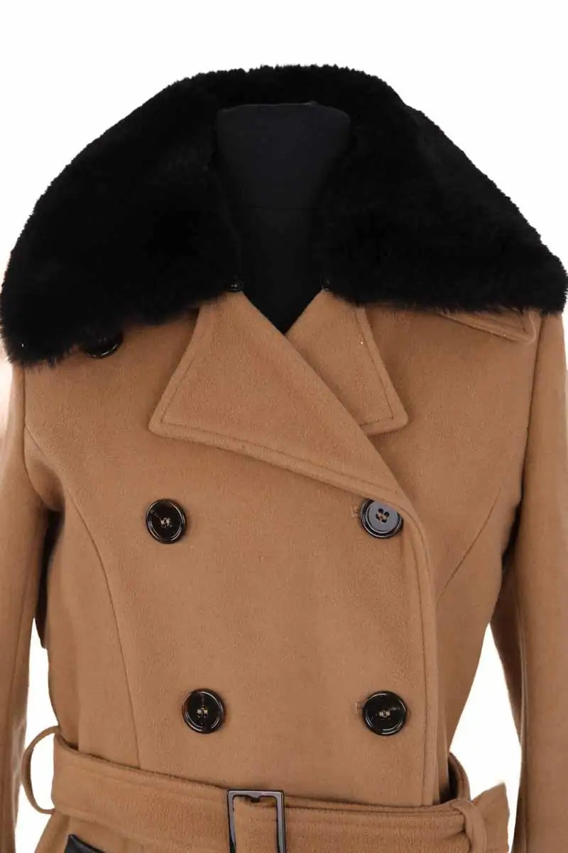 Manteau The Kooples Beige en Laine