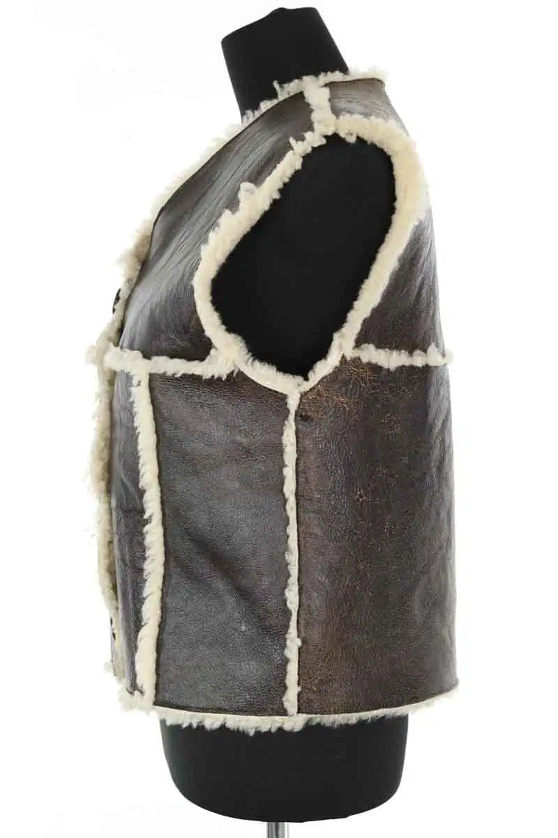Veste Sprung Frères Marron en Cuir