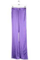 Pantalon droit DMN Violet en Soie, taille XS - Seconde Main