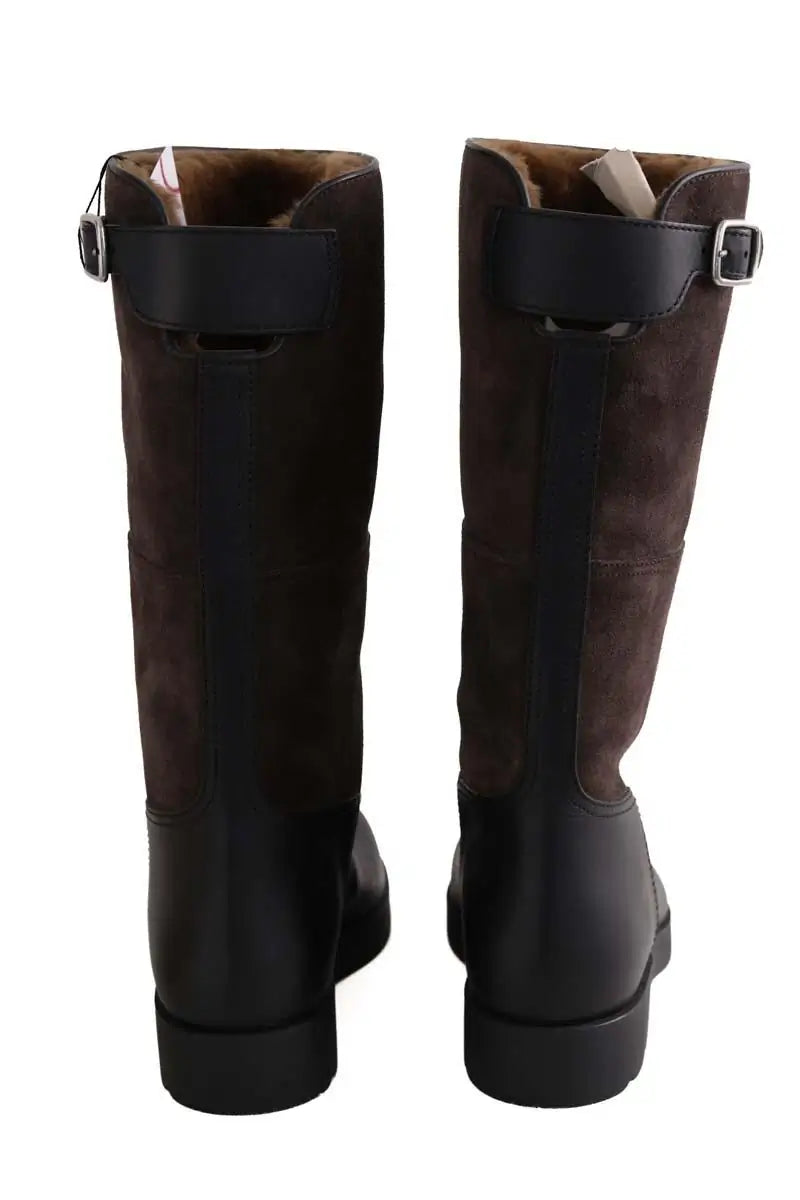 Bottes Loro Piana Marron en Daim