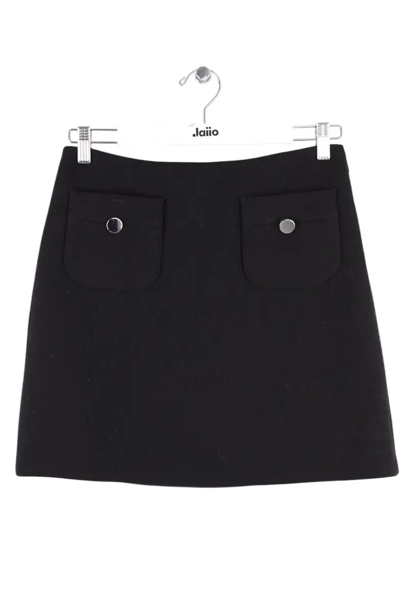 Mini jupe Prada Noir en Laine, taille S - Seconde Main