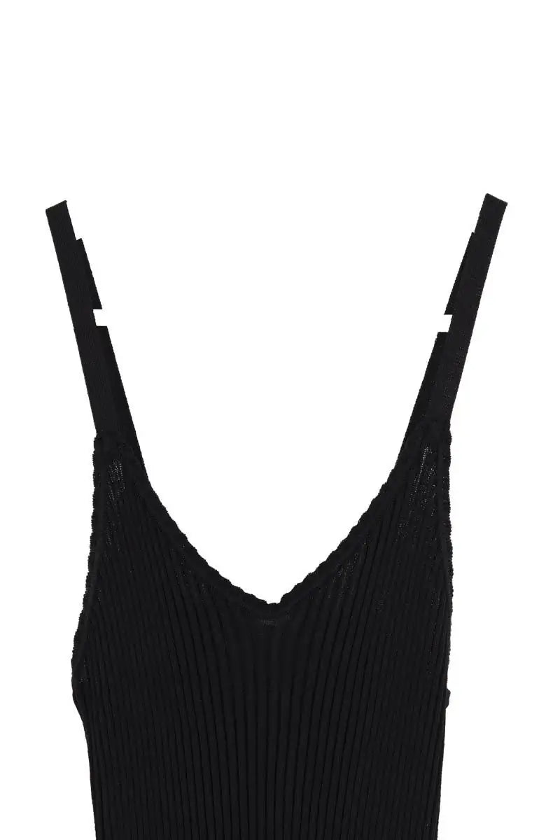 Robe Rouje Noir en Viscose