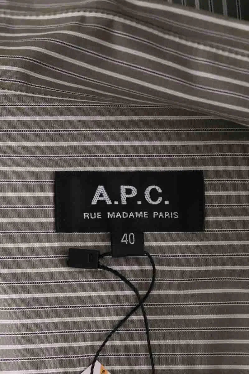 Chemise APC Vert en Coton
