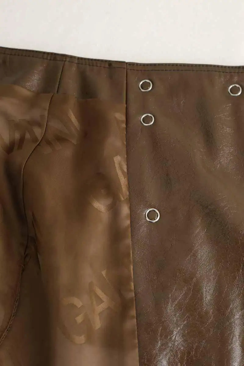 Mini jupe Ganni  Marron