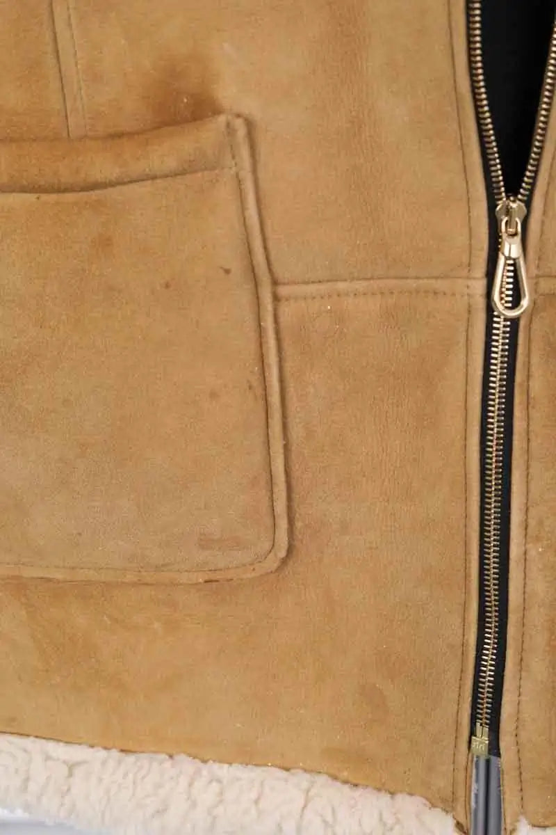 Veste Sandro Beige en Cuir