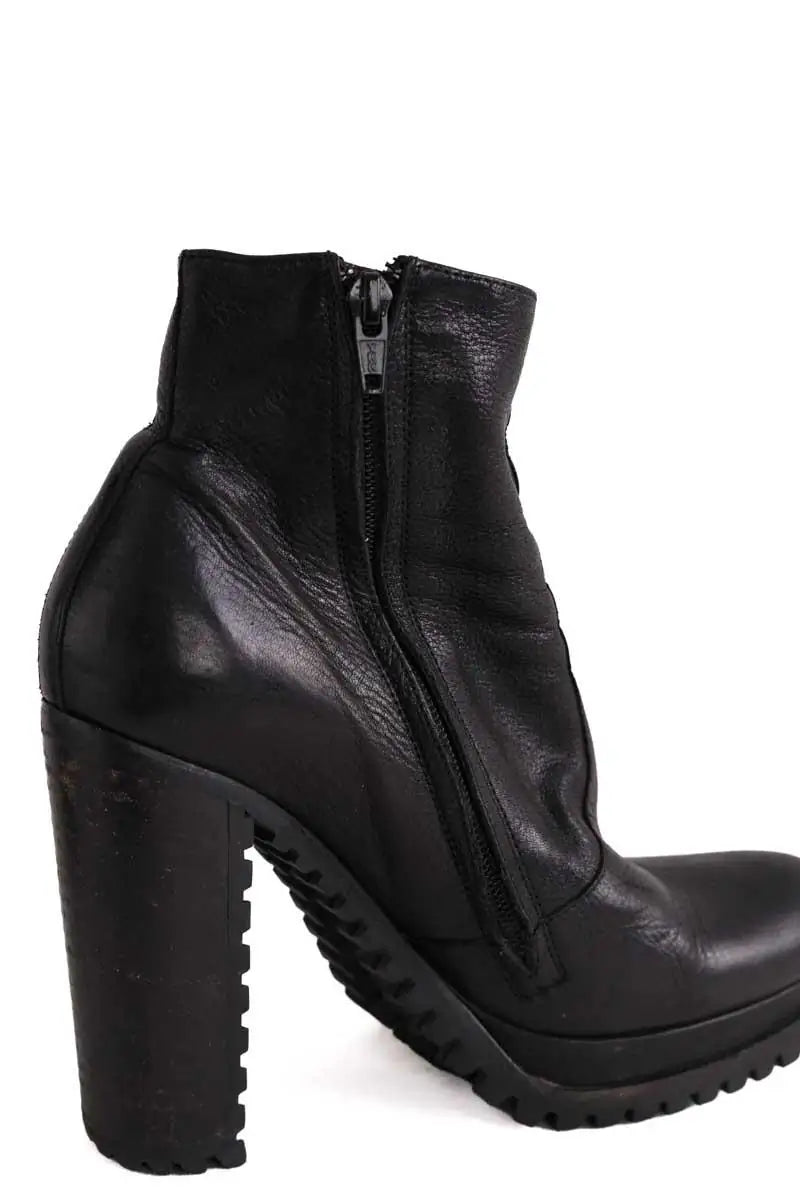 Boots Free Lance Noir en Cuir
