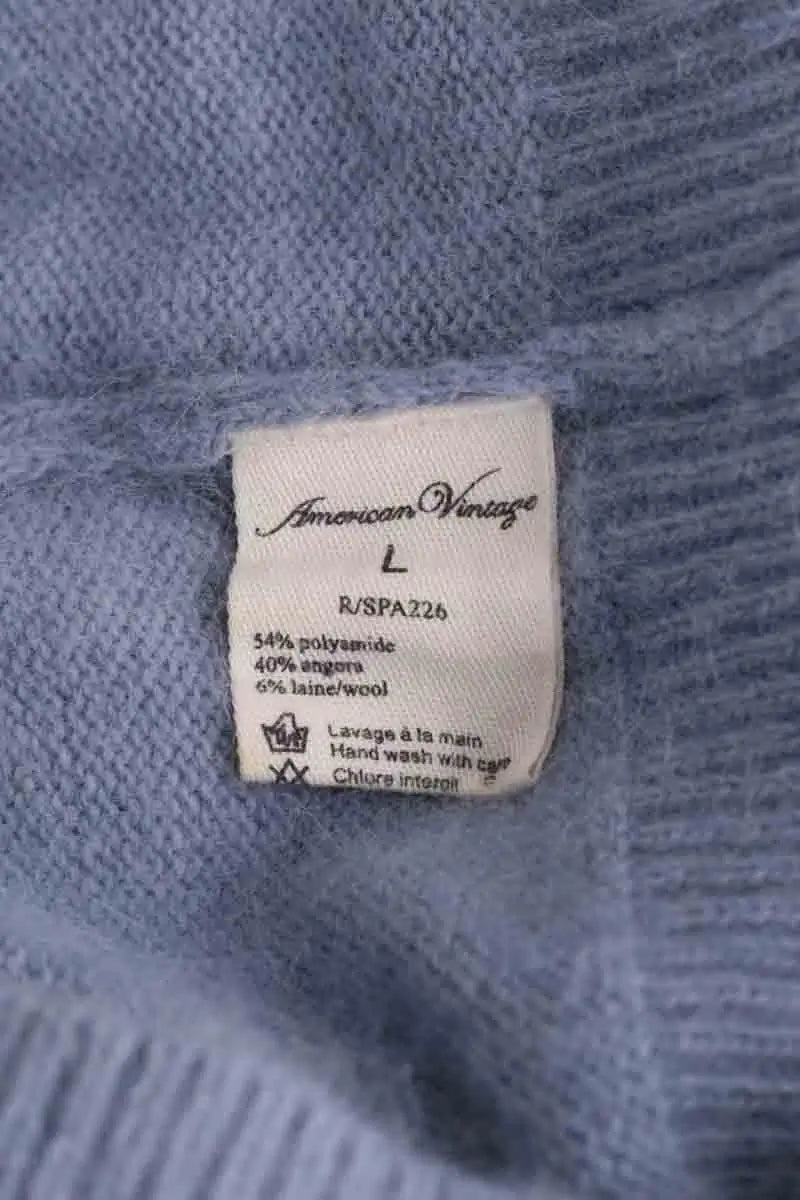 Pull American Vintage Bleu en Synthétique