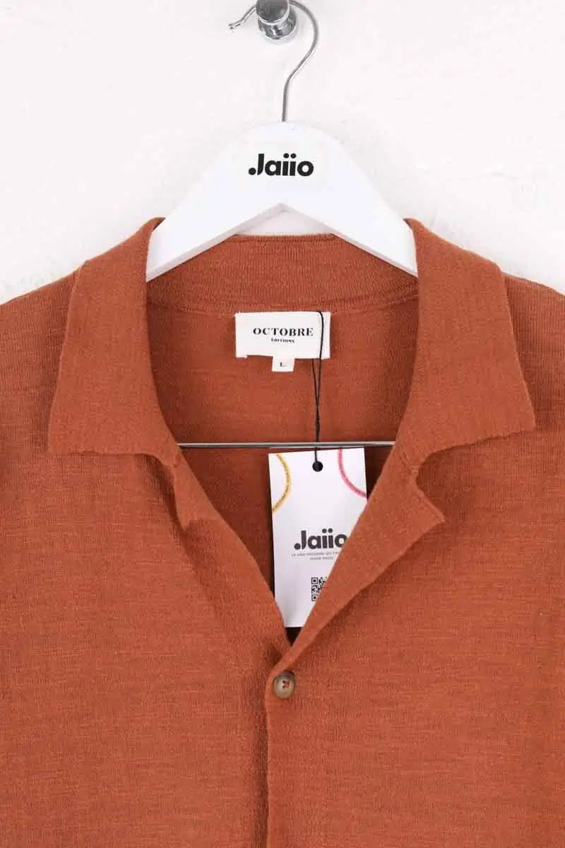 Chemise Octobre Orange en Coton