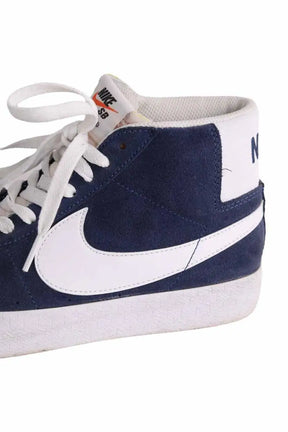 Baskets Nike Blazer Bleu en Tissu