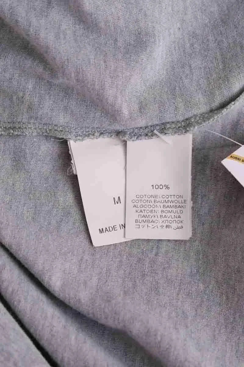 T-shirt Brunello Cucinelli Gris en Coton