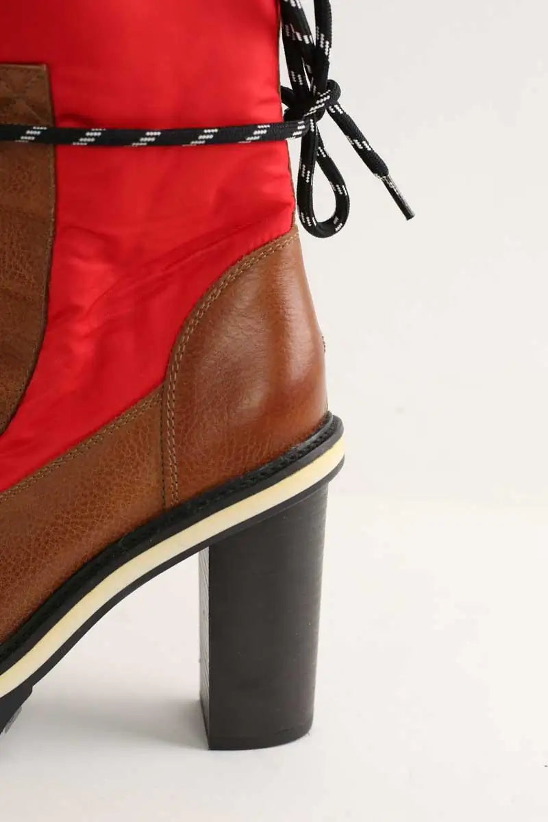Boots à lacets Tommy Hilfiger  Rouge