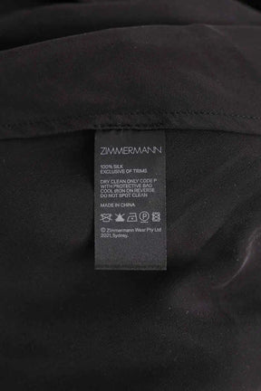 Robe Zimmermann Noir en Soie