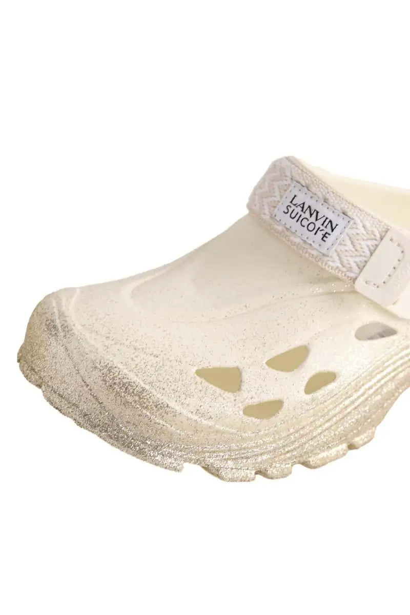 Sabots Lanvin Ecru en Tissu