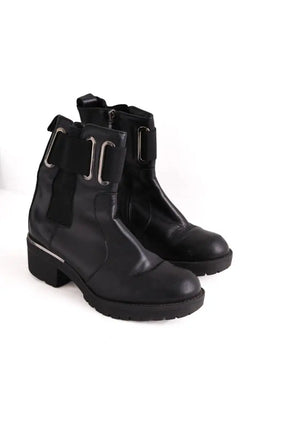 Boots à boucles Baldinini Noir en Cuir