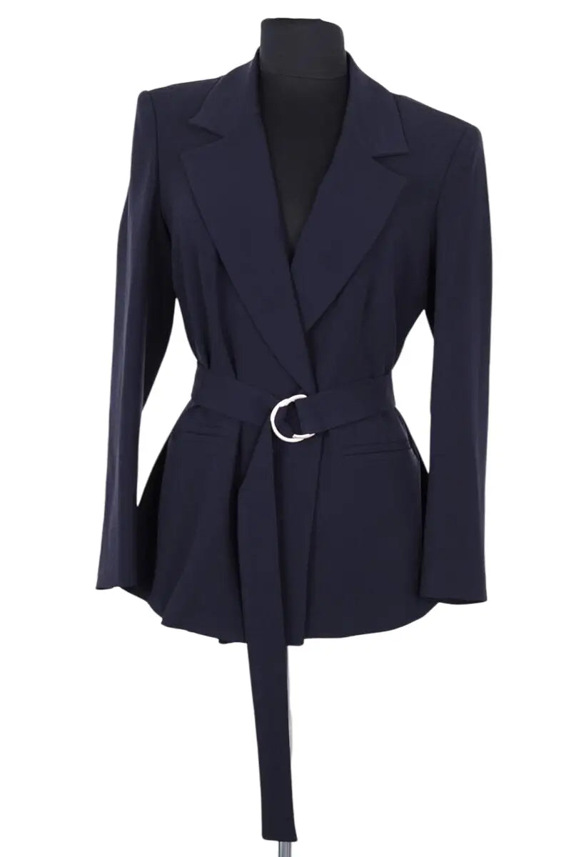 Veste Claudie Pierlot Bleu en Synthétique, taille M - Seconde Main